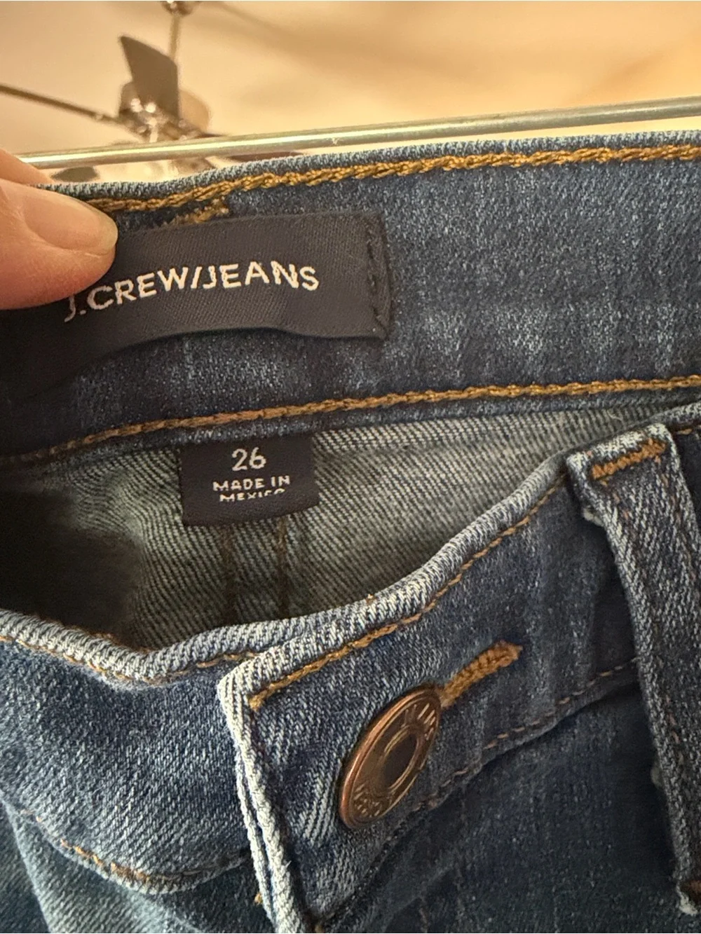 J. Crew Blue Denim Cutoff Shorts with Frayed Hem